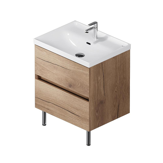 Тумба с раковиной 80 AM.PM Above M9X-FSX0602OF-WCC0600WG напольная, под дерево-9