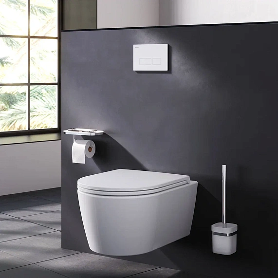 Инсталляция для подвесного унитаза AM.PM Pro I012704.7001 с пневм. клавишей белый глянец-4