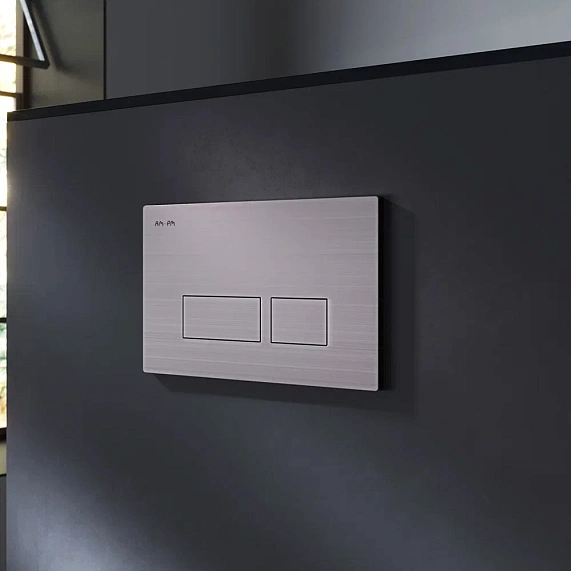 Инсталляция для подвесного унитаза AM.PM Pro I012704.7031 с пневм. клавишей никель матовый-3