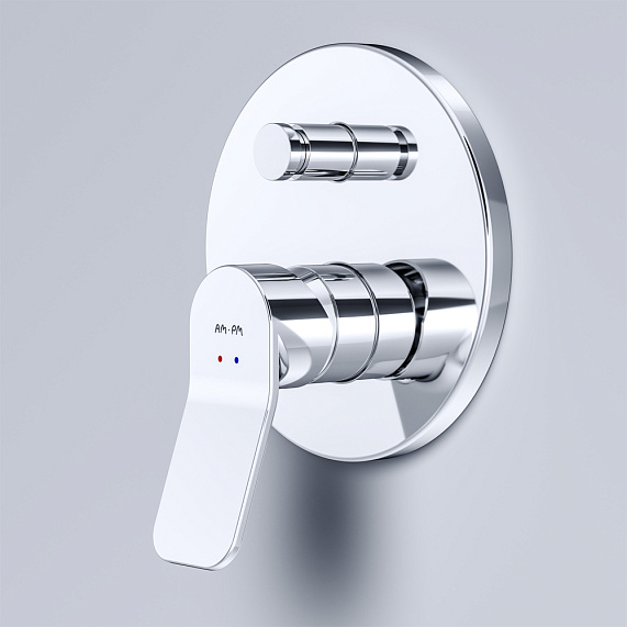 Смеситель для ванны и душа AM.PM X-Joy F85A45000 хром встраиваемый-3