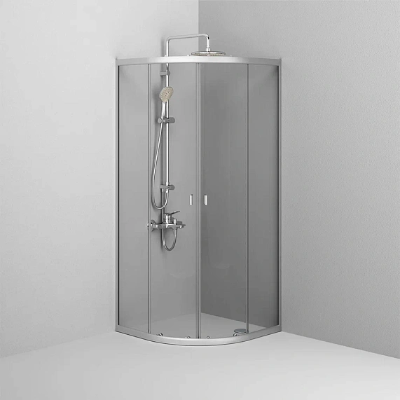 Душевое ограждение без поддона 80x80 AM.PM X-Joy W88G-205-080MT64 профиль серебристый-3