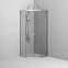 Душевое ограждение без поддона 80x80 AM.PM X-Joy W88G-205-080MT64 профиль серебристый