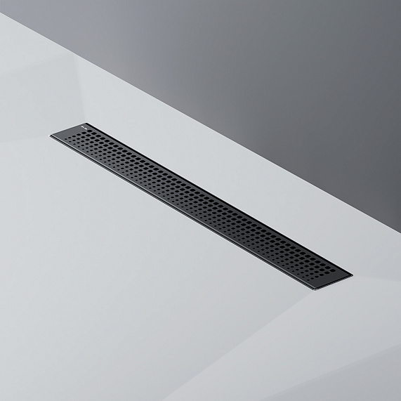 Душевой трап (лоток) 60 AM.PM MasterFlow W01SC-P11-060-01BM комбинированный затвор с черной матовой решеткой-8