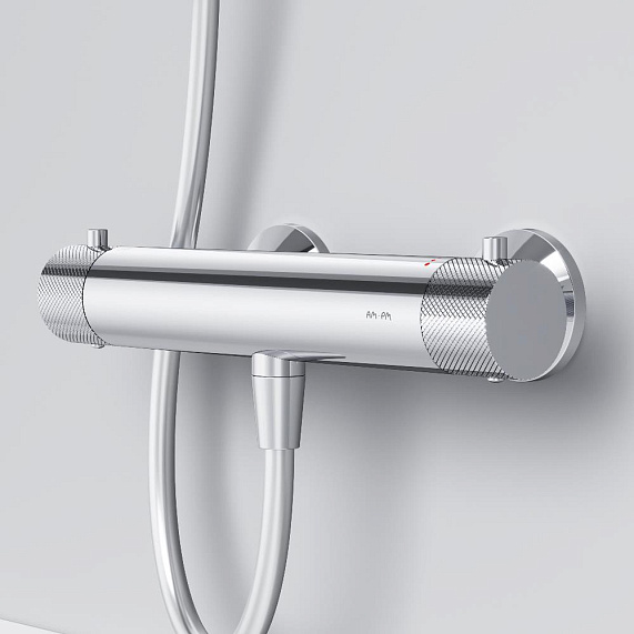 Смеситель для душа AM.PM Libre F6040000 термостат, черный-6