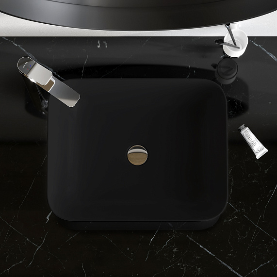 Раковина накладная 51 AM.PM Func M8FWCC10510BM черная матовая-2