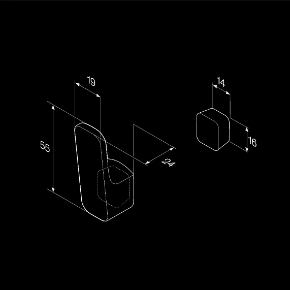 Крючок для полотенец AM.PM Func A8F35500 хром-7