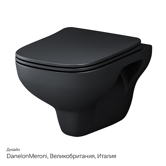 Унитаз подвесной AM.PM X-Joy S C85A1700MBSC безободковый с сиденьем микролифт, черный матовый-7
