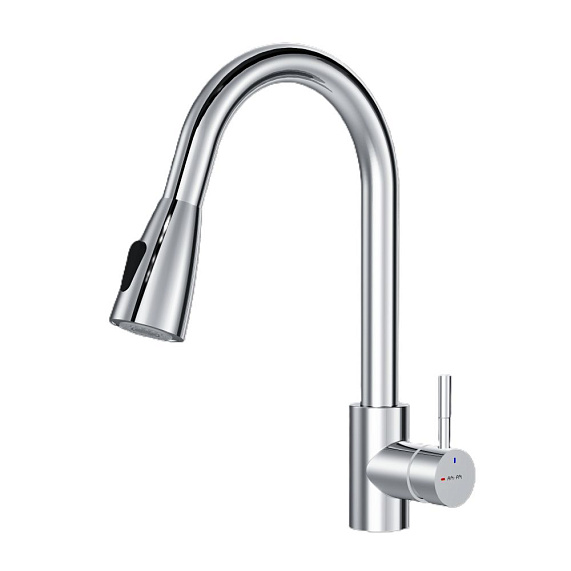 Смеситель для кухни AM.PM X-Joy S F85B07500 высокий, с выдвижным изливом, хром-8