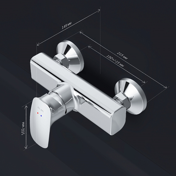 Смеситель для душа AM.PM Spirit 2.1 F71A20000 хром-6