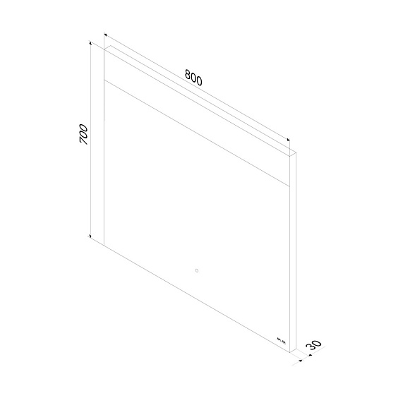 Зеркало с подсветкой в ванную прямоугольное 80 AM.PM Libre M60MOX0801SA с антизапотеванием сенсорное-10