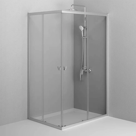 Душевое ограждение без поддона 120x90 AM.PM Sunny W87G-403-12090-MT профиль серебристый-3
