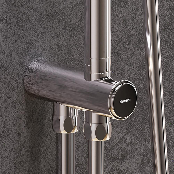 Душевая система Damixa Scandinavian Pure 936000000 стойка с тропическим душем, хром-2