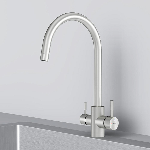 Смеситель для кухни AM.PM X-Joy S F85B07711 высокий, с каналом питьевой воды, сатин-7