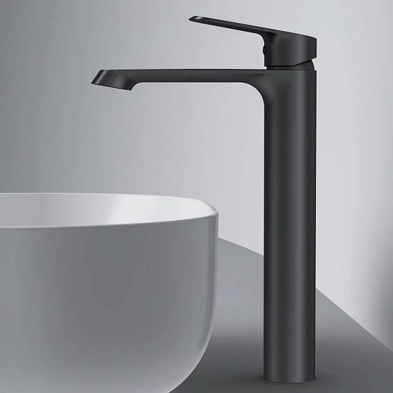 Смеситель для раковины (умывальника) AM.PM Func F8F92022 высокий, черный-5