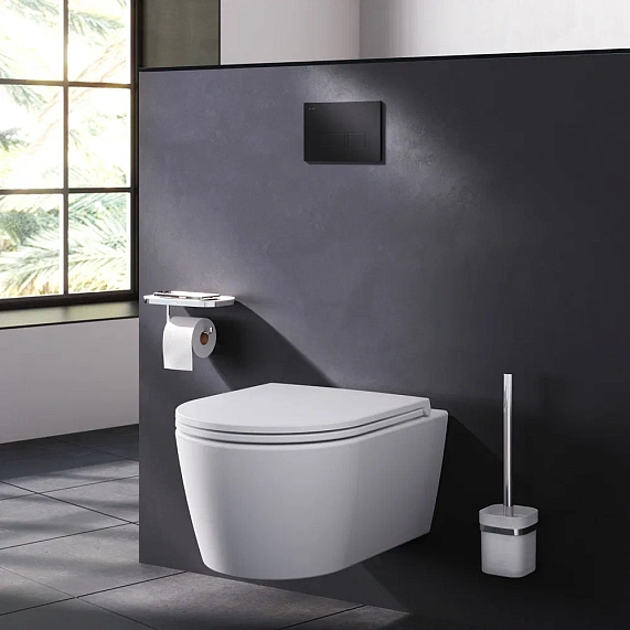 Инсталляция для подвесного унитаза AM.PM Pro I012704.7038 с пневм. клавишей черный матовый-4