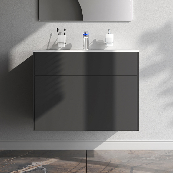 Тумба под раковину 80 AM.PM Inspire 2.0 M50AFHX0803GM подвесная графит матовый