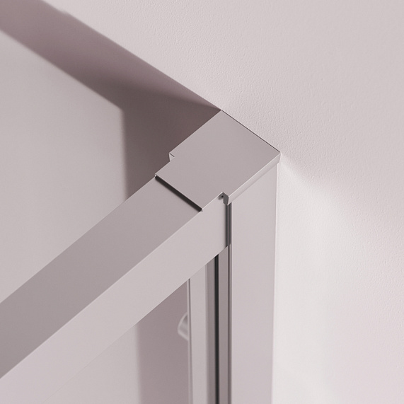 Душевое ограждение без поддона 90x90 AM.PM Above W9XG-401-9090-MT профиль серебристый-8