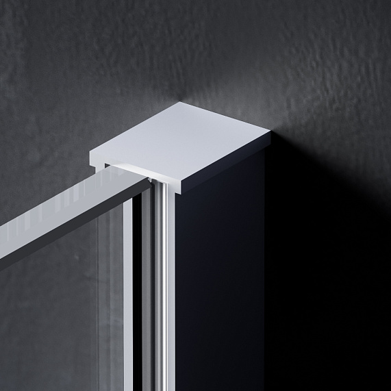 Душевая перегородка 110x200 AM.PM Func W84WI-110-F1-MTE прозрачное стекло, профиль хром-2