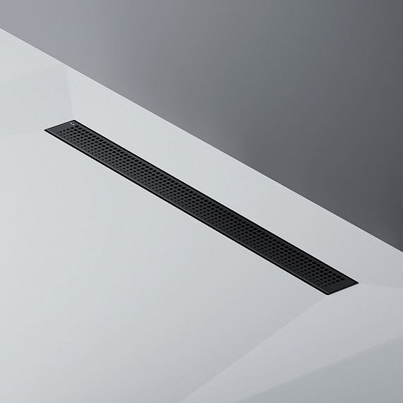 Душевой трап (лоток) 80 AM.PM MasterFlow W01SC-P11-080-01BM комбинированный затвор с черной матовой решеткой-8