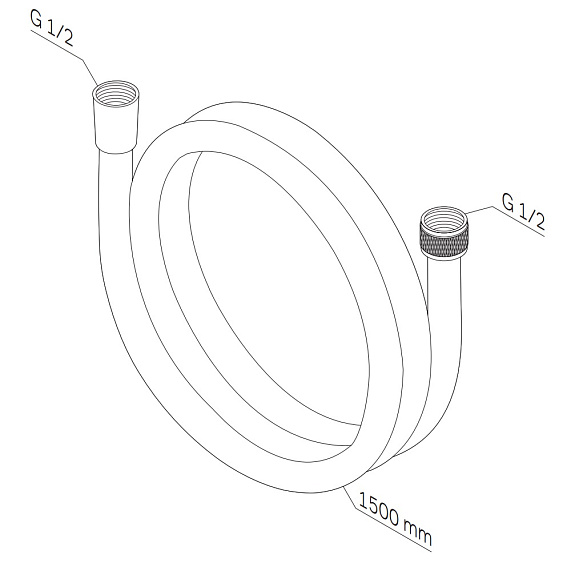 Шланг для душа 1500 AM.PM F0415B00 хром-2