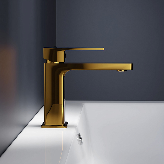 Смеситель для раковины (умывальника) Damixa Gala 530210600 золото-1