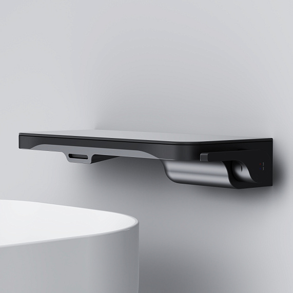 Смеситель для раковины (умывальника) AM.PM Func F8F72722 черный встраиваемый-3