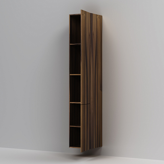 Шкаф-пенал для ванной 30 AM.PM Gem M90CHR0306HF навесной правый орех-3