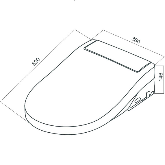Электронная крышка-биде AM.PM Clean Care CCC7851WH белая-9
