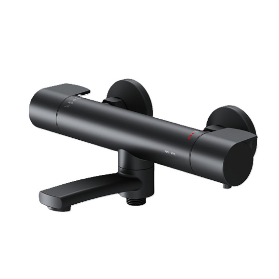 Смеситель для ванны и душа AM.PM X-Joy F85A50022 терсмостат, поворотный излив, черный-8