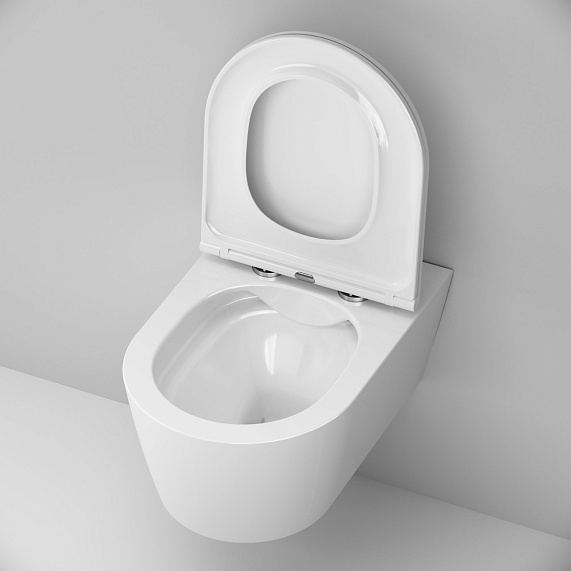 Унитаз подвесной AM.PM Func C8F1701SC безободковый с сиденьем микролифт, белый-4