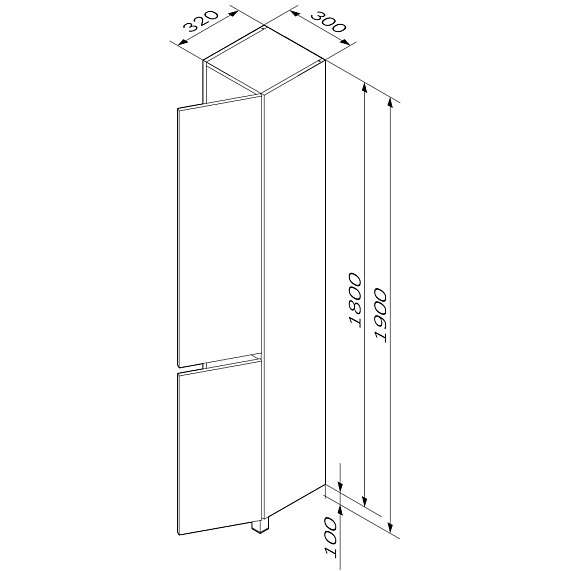Мебель для ванной 60 AM.PM Gem S напольная, графит напольная-1
