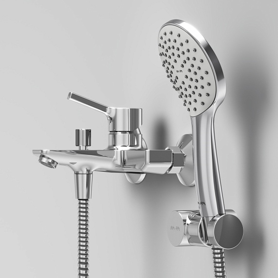Смеситель для ванны и душа AM.PM X-Joy S F85B15000 душевая лейка, шланг 1750, хром-4